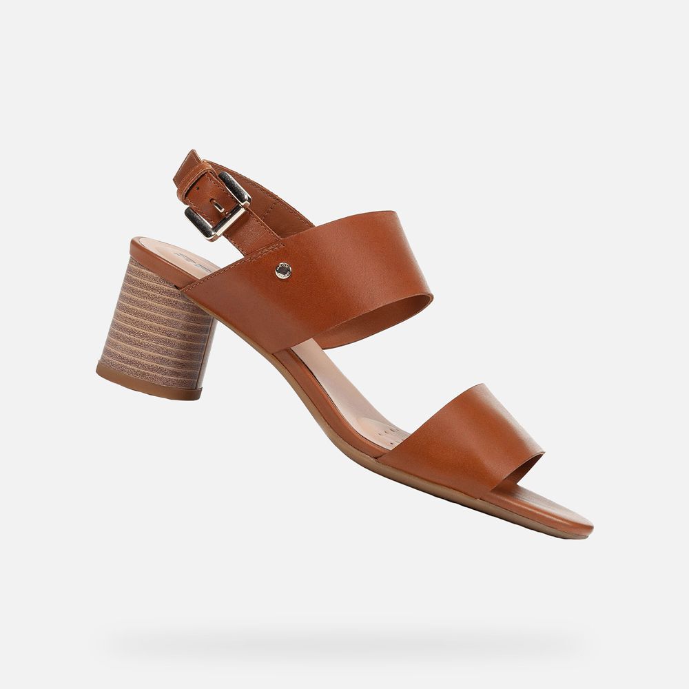 Sandalias Geox Senhora Marrom - Ortensia - EMNPH5482